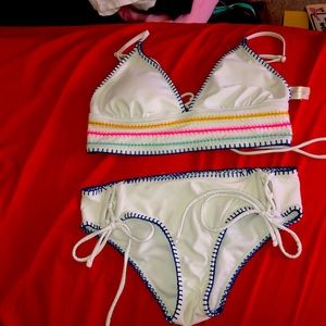 two peice bathing suit